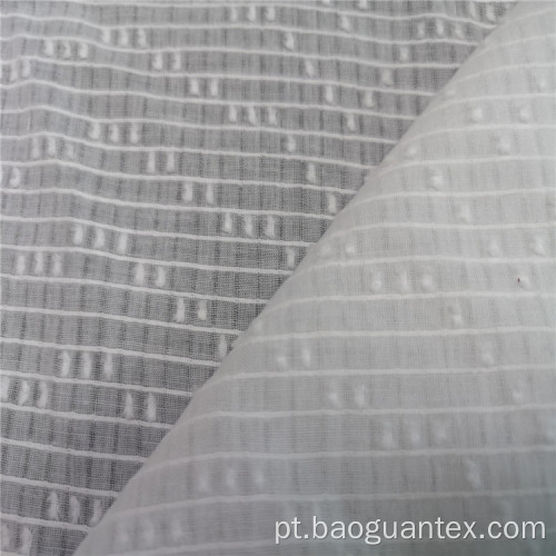 Cor branca de cor 100% algodão jacquard para roupas